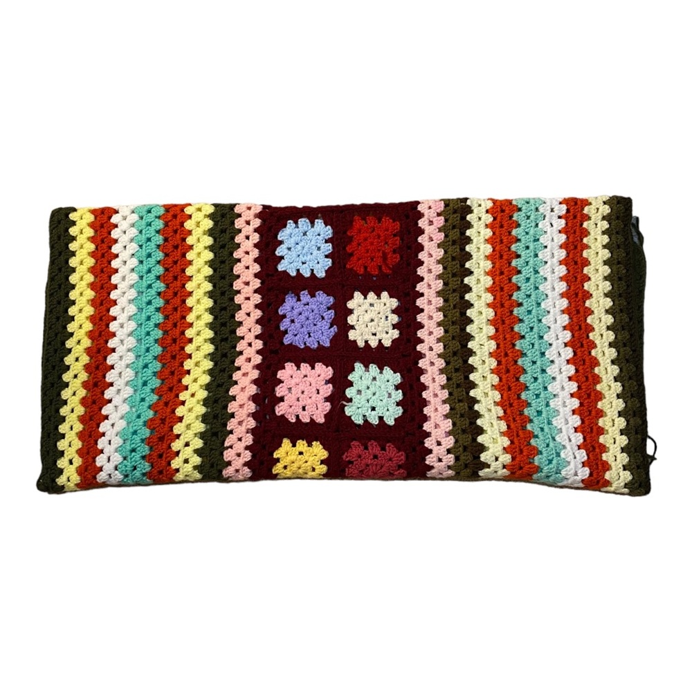 Multicolour Crochet Throw Blanket